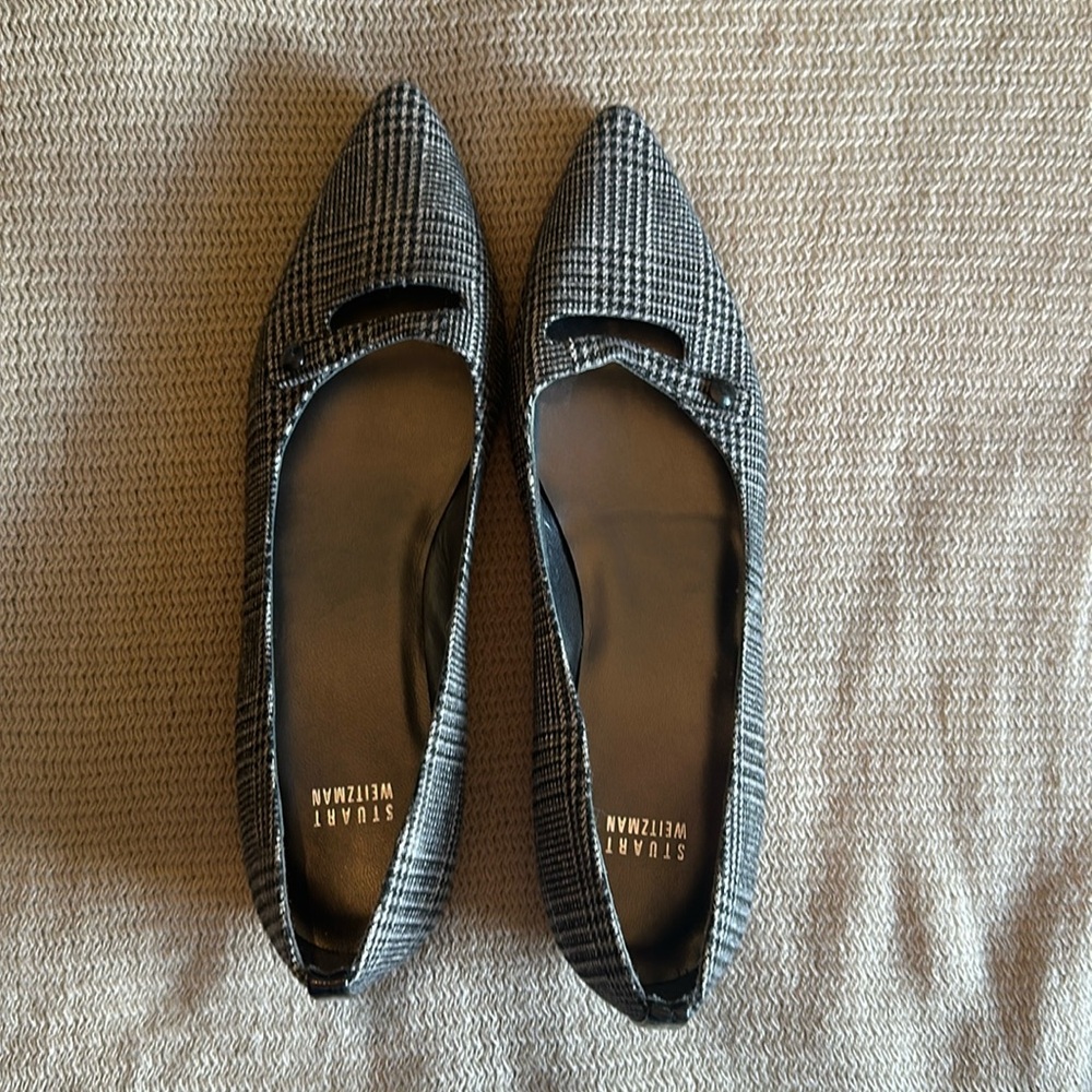Stuart Weitzman Plaid Flats